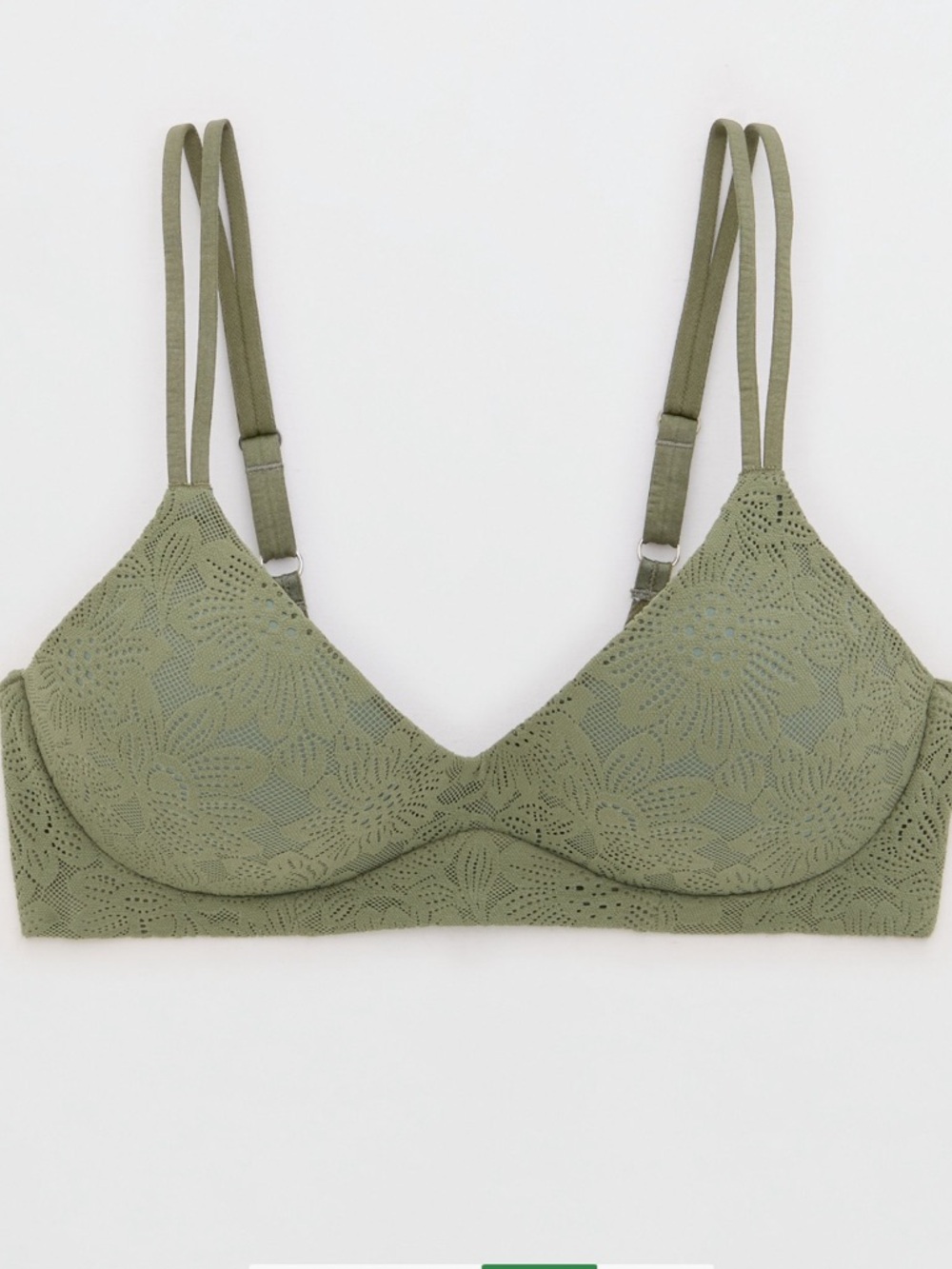 Aerie Sunnie Bloom Lace Wireless Push Up Bra